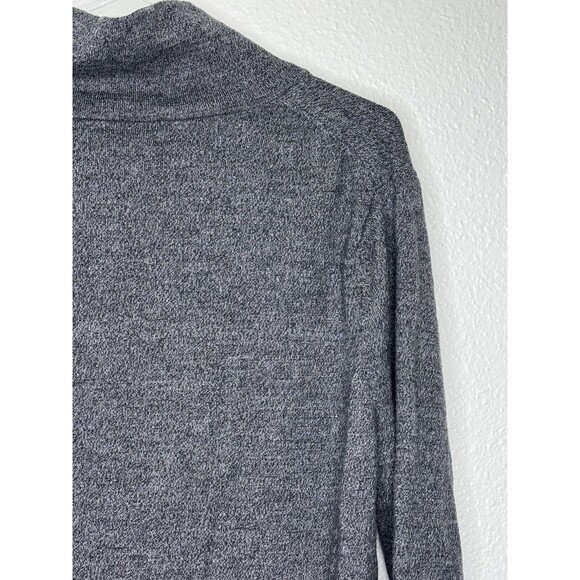 K+J2 Grey Pepper Merino Wool Sweater Mens Size XL Shawl Neck Gray *See Pics* - Picture 12 of 16